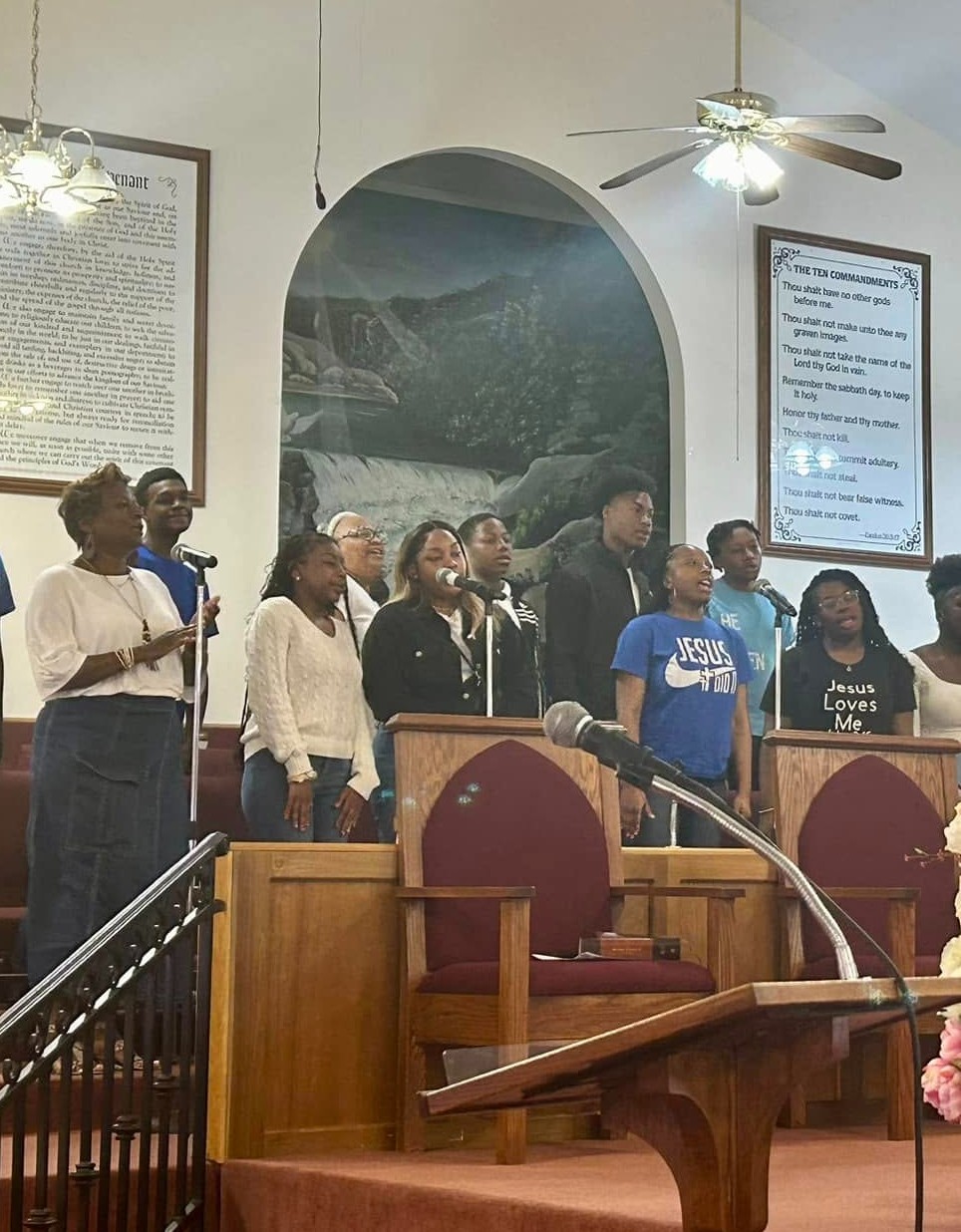Josey Creek youth choir singing